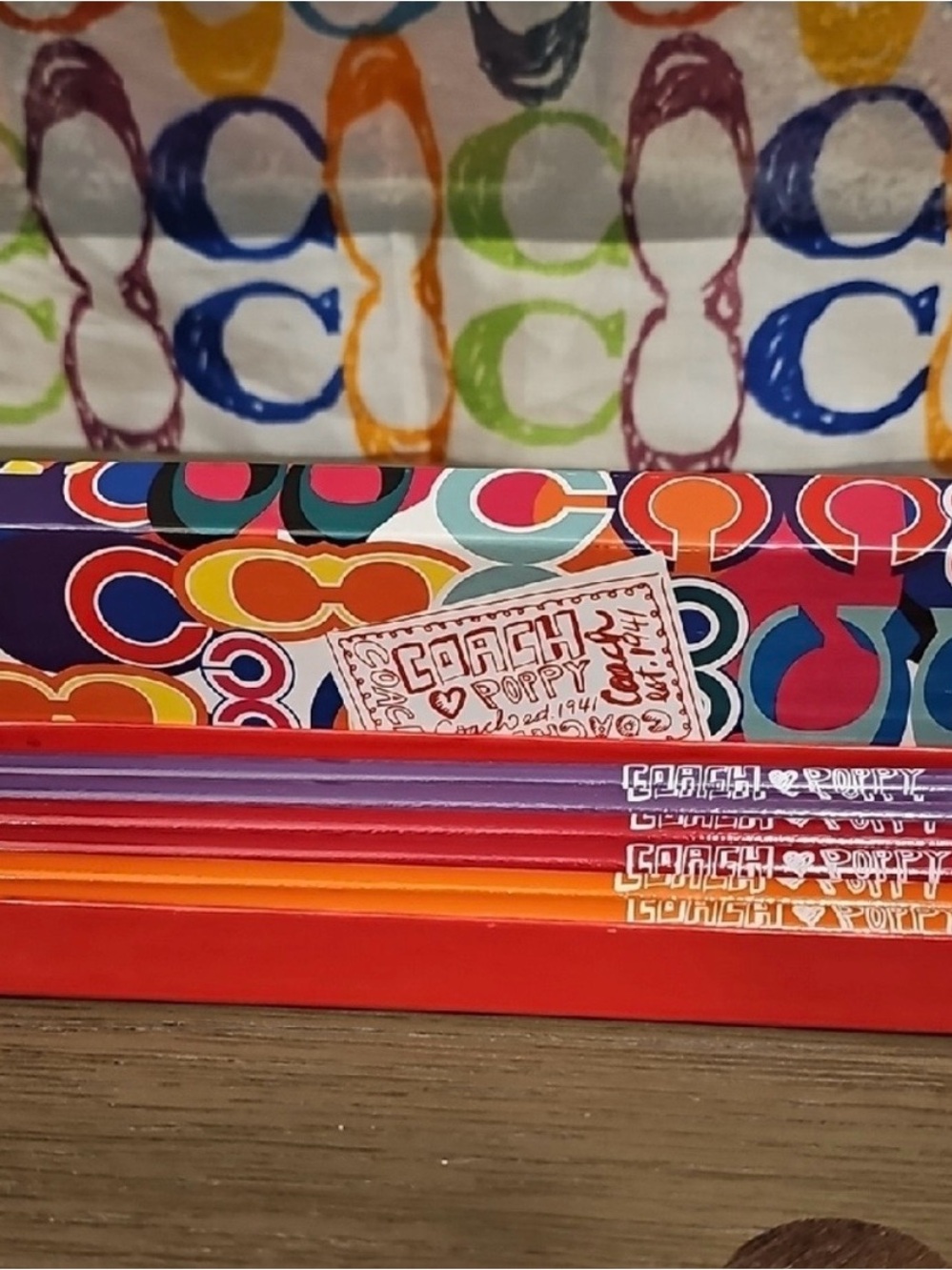 Coach Poppy pencils set of 12 new in box limited edition/ release - Picture 7 of 7